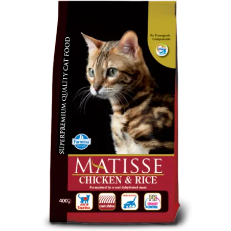 FARMINA MATISSE - CAT Dry Chicken&amp;Rice 400 gr | AKVANAMAI