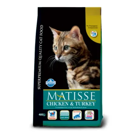 FARMINA MATISSE - CAT Dry Chicken&amp;Turkey 400 g | AKVANAMAI