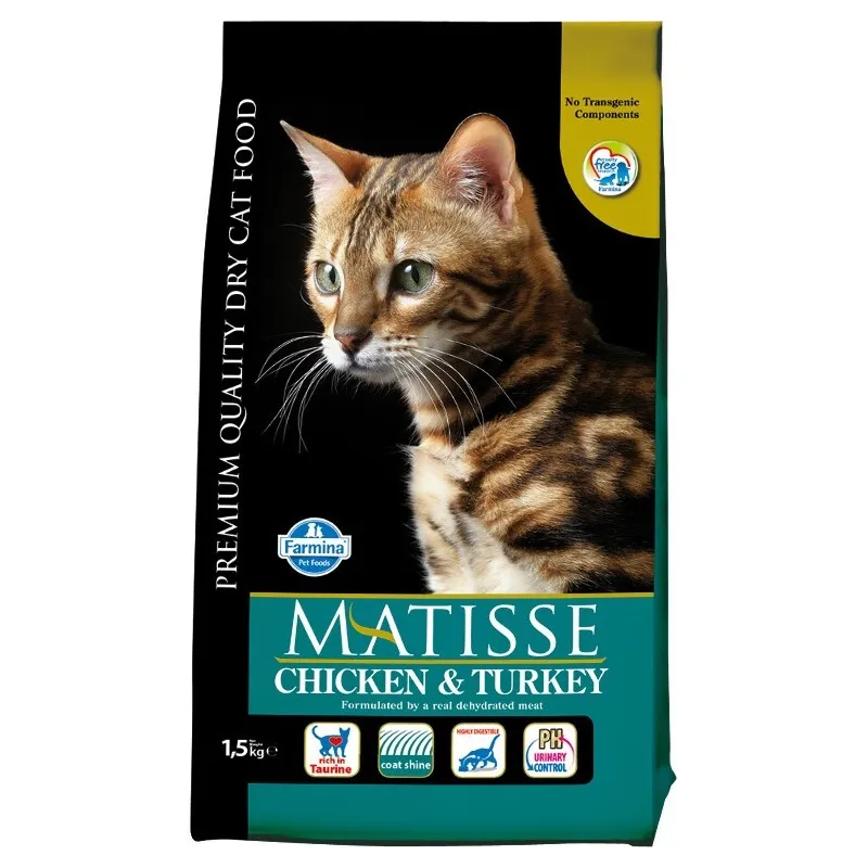 FARMINA MATISSE - CAT Dry Chicken&amp;Turkey 1,5 kg | AKVANAMAI