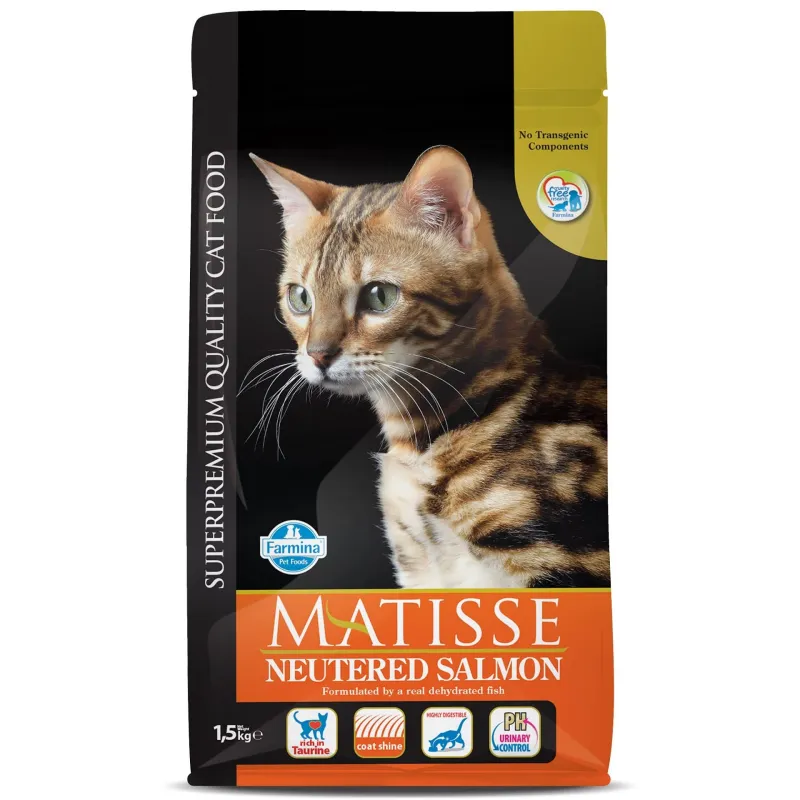 FARMINA MATISSE - CAT Dry NEUTERED Salmon 1,5 kg | AKVANAMAI