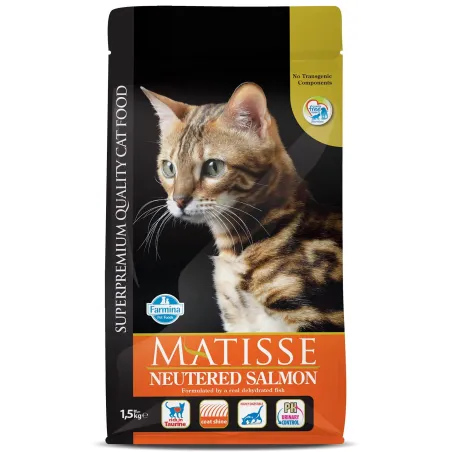 FARMINA MATISSE - CAT Dry NEUTERED Salmon 1,5 kg | AKVANAMAI