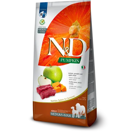 FARMINA N&amp;D PUMPKIN - DOG Dry Venison&amp;Apple | AKVANAMAI