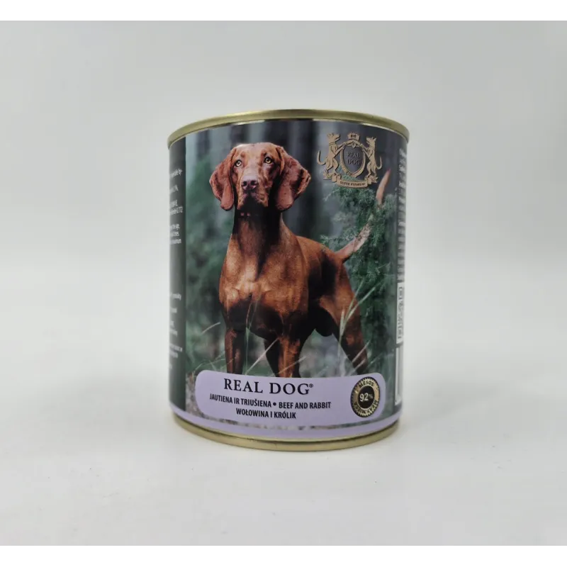 Real Dog SP - Wet Beef and rabbit for adult dogs 800 | AKVANAMAI