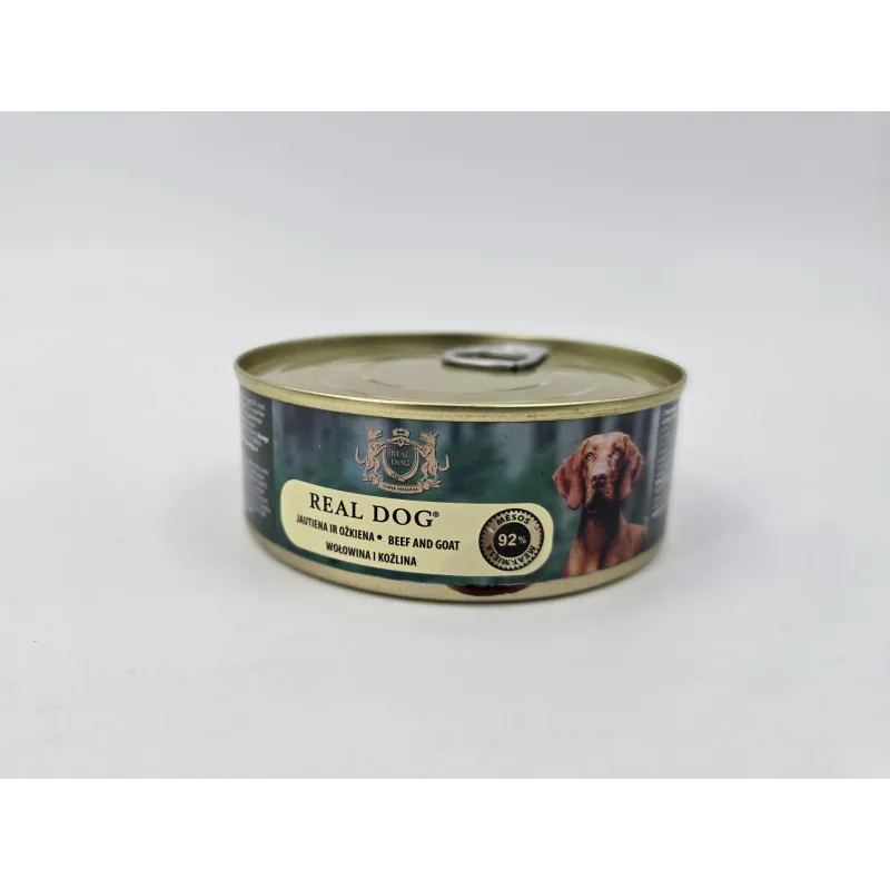 Real Dog SP - Wet Beef and goat for adult dogs 240 g | AKVANAMAI