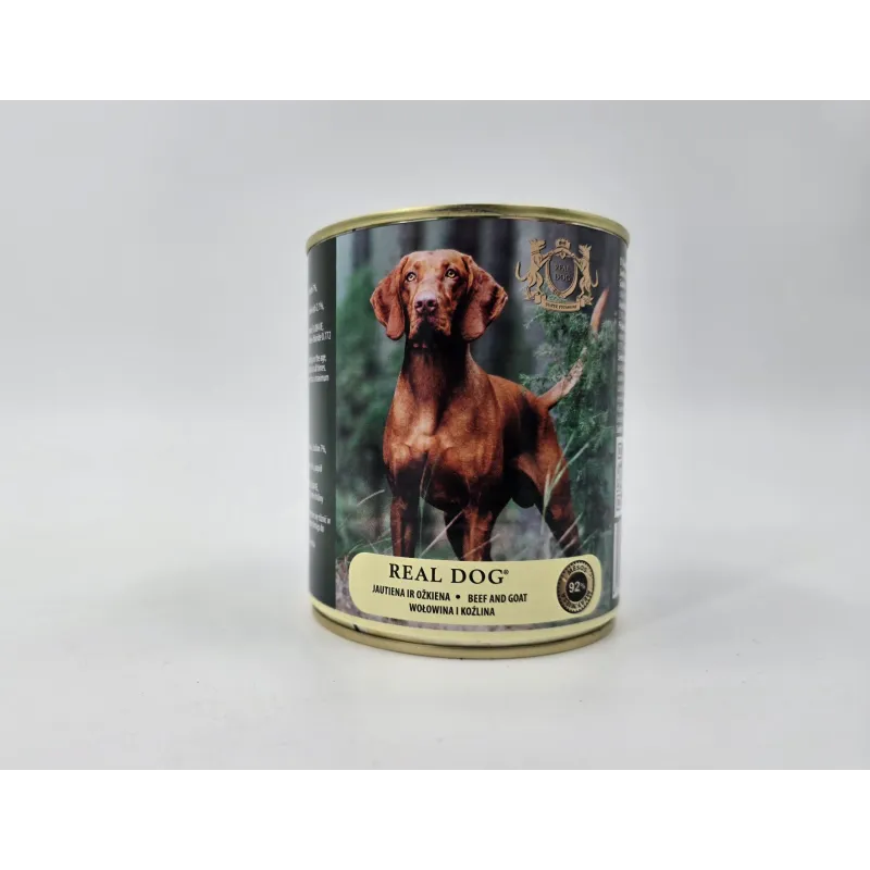 Real Dog SP - Wet Beef and goat for adult dogs 800 g | AKVANAMAI