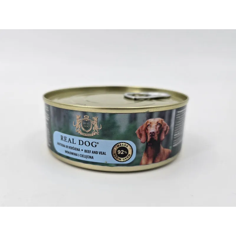 Real Dog SP - Wet Beef and veal for adult dogs 240 g | AKVANAMAI
