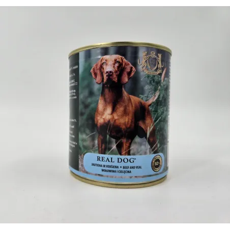 Real Dog SP - Wet Beef and veal for adult dogs 800 g | AKVANAMAI