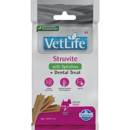 FARMINA VET LIFE - DOG TREAT - STRUVITE ADULT MINI | AKVANAMAI