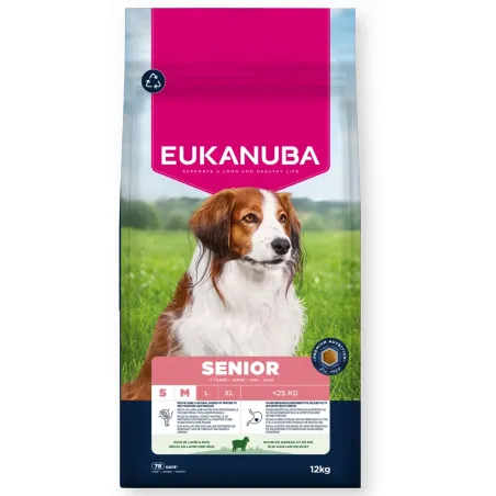 EUK Dog Senior Small Medium Breed Lamb Rice 12 kg | AKVANAMAI