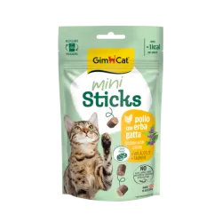 GIMCAT MINI STICKS CHICKEN WITH CATNIP 50 G | AKVANAMAI