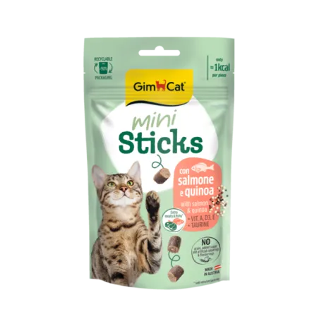 GIMCAT MINI STICKS WITH SALMON &amp; QUINOA 50 G | AKVANAMAI