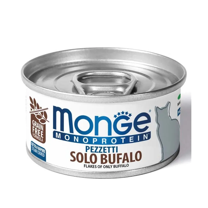 Monge MONOPROTEIN - Cat Flakes Only BUFFALO 80 g | AKVANAMAI