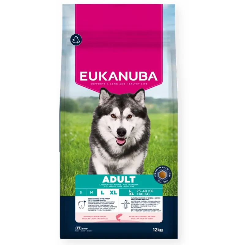 Eukanuba Dog Salmon Barley L/XL breed 12 kg, su | AKVANAMAI
