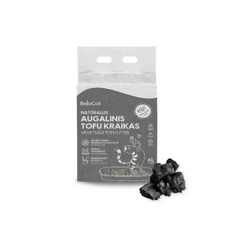 Belocat TOFU kraikas 6L/2,5kg (Aktyvintos anglies kv.)