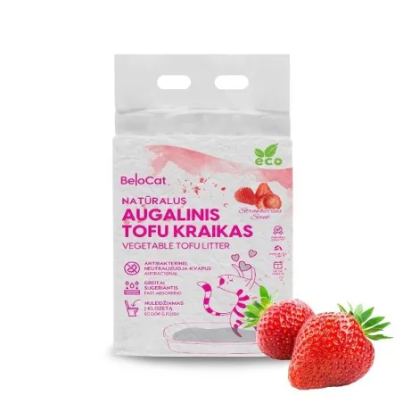 Belocat TOFU kraikas 6L/2,5kg (Braškių kvapo)