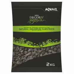 AQUAEL juodas akvariumo gruntas, 2–4 mm, 2 kg | AKVANAMAI