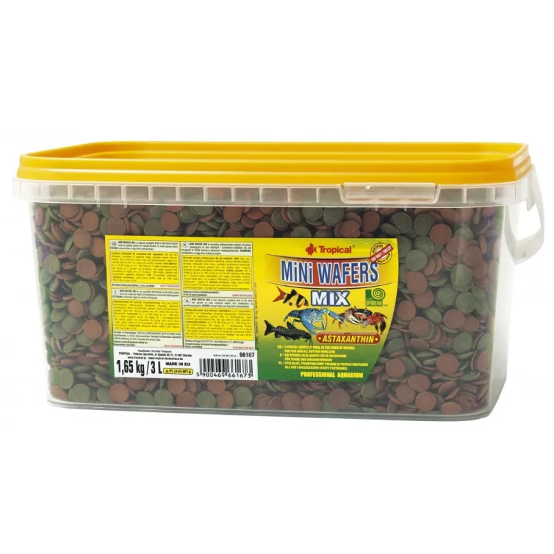 Tropical Mini Wafers Mix pašaras dugninėms žuvims, 3 | AKVANAMAI
