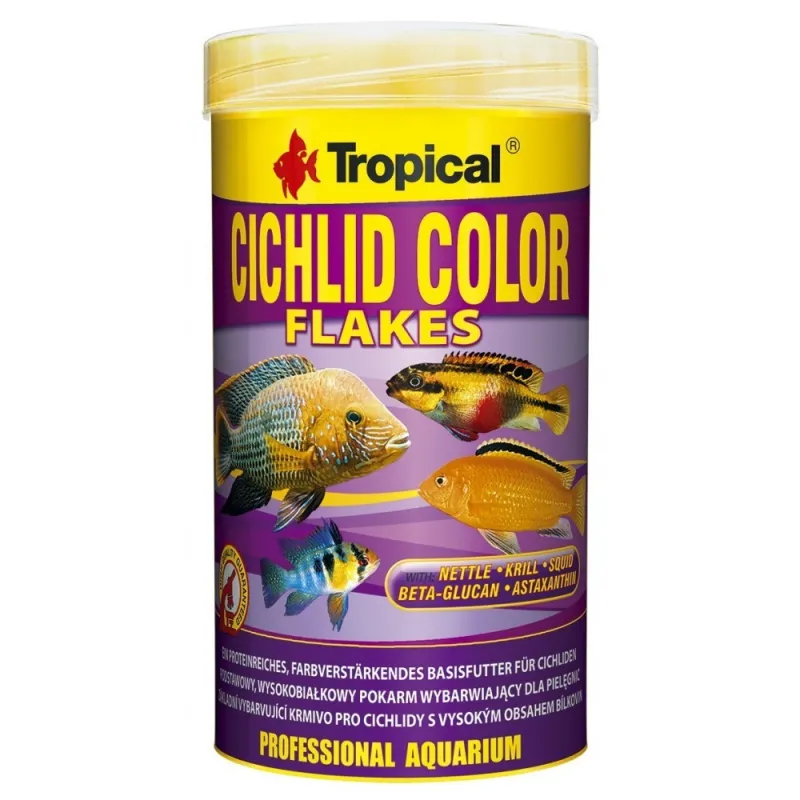 Tropical Cichlid Color XXL pašaras ciklidams, 1000 ml | AKVANAMAI