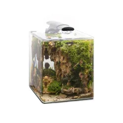 AQUAEL Opti Bent 30 akvariumas, baltas, 29 l | AKVANAMAI