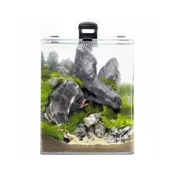 AQUAEL Opti Bent 20 akvariumas, juodas, 19 l | AKVANAMAI