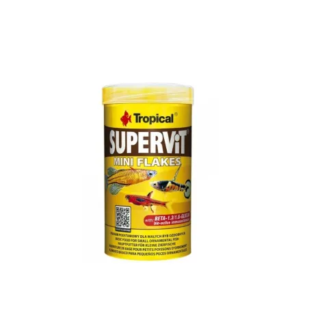 Tropical Supervit Mini Flakes pašaras žuvims, 100 ml | AKVANAMAI