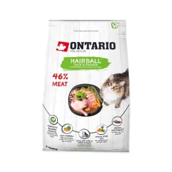 Ontario Cat Hairball sausas maistas suaugusioms | AKVANAMAI