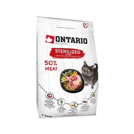 Ontario Cat Sterilised Lamb sausas maistas | AKVANAMAI