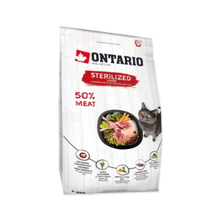Ontario Cat Sterilised Lamb sausas maistas | AKVANAMAI