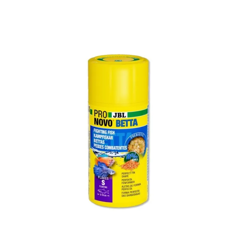 ProNovo Betta Flakes S pašaras Betta žuvims (gaideliams) 100 ml
