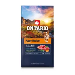 Ontario Puppy & Junior Medium Lamb & Brown Rice 2,25 kg