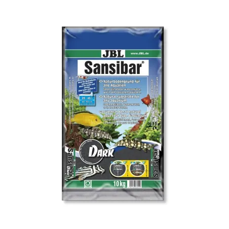 JBL gruntas Sansibar Black 10 kg (0, 2-0, 5 mm) | AKVANAMAI