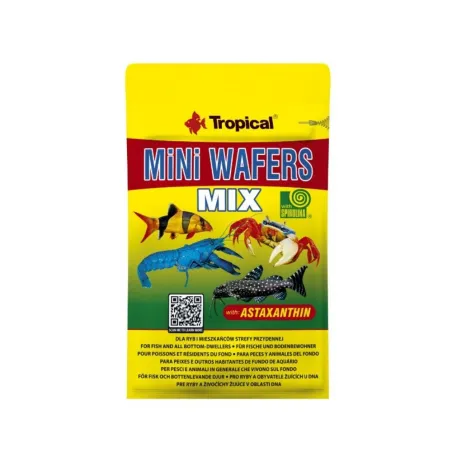 Tropical Mini Wafers Mix pašaras dugninėms žuvims 90 | AKVANAMAI