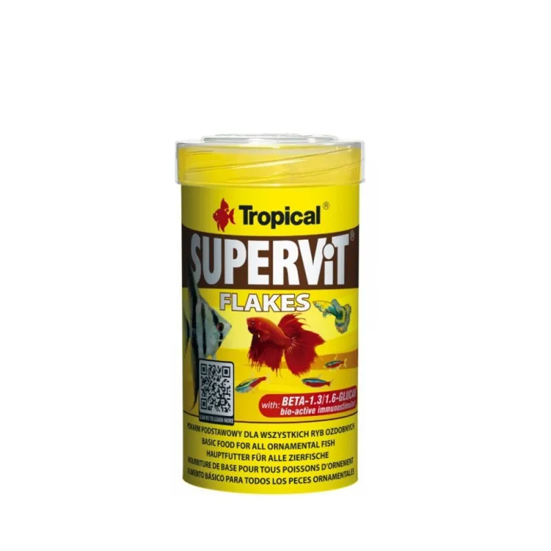 Tropical Supervit pašaras žuvims su Beta-gliukanu | AKVANAMAI