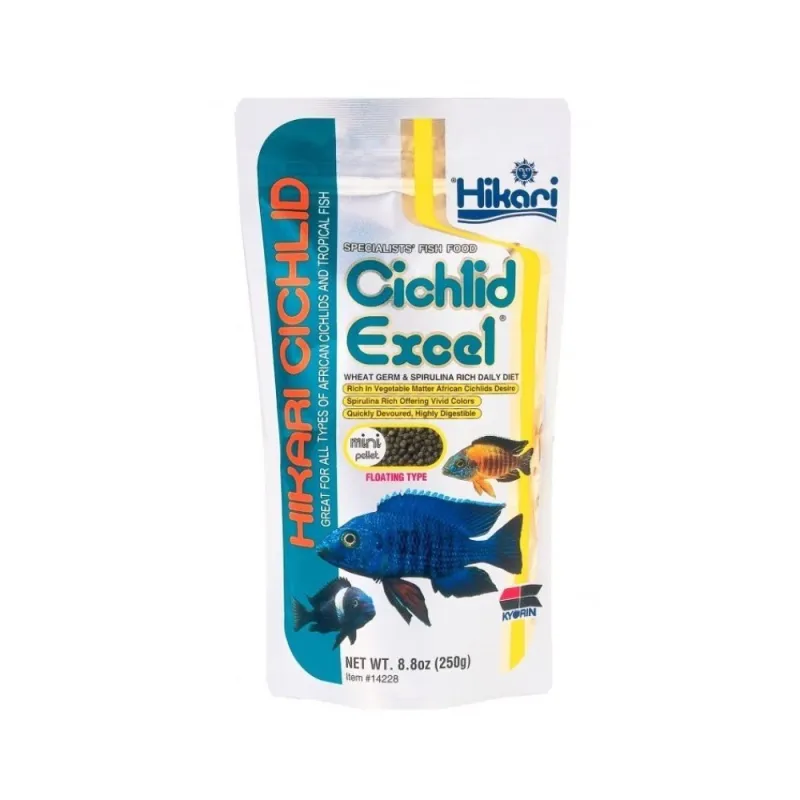 Hikari Cichlid Excel Mini visavertis pašaras žuvims | AKVANAMAI