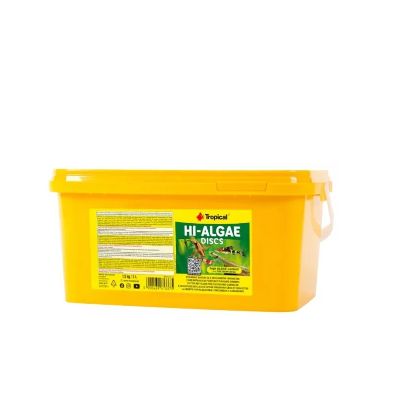 Tropical HI-Algae Discs pašaras žuvims 3 l (1, 5 kg) | AKVANAMAI