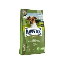 Happy Dog Mini Neuseeland visavertis pašaras mažų veislių suaugusiems šunims su ėriena ir ryžiais, 300 g
