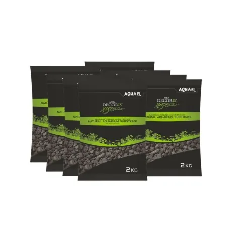Gruntas akvariumui, juodas, 2-4 mm, 8x2 kg
