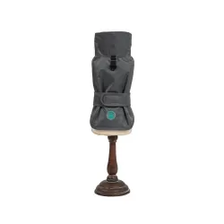 Striukė lietpaltis šunims Paw Shield, pilkas, 55 cm