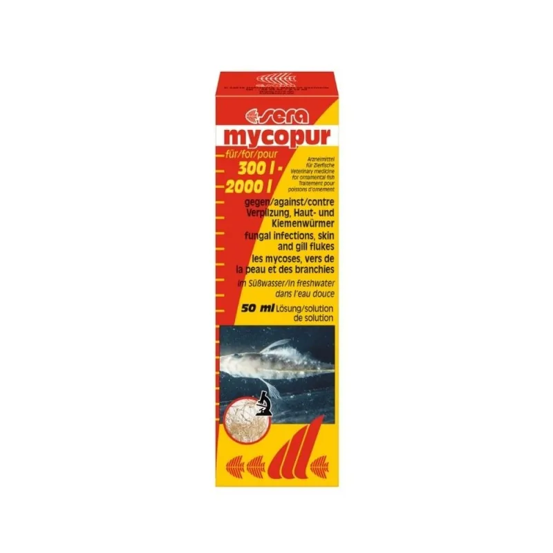 Sera akvariumo priežiūros priemonė Mycopur, 50 ml | AKVANAMAI