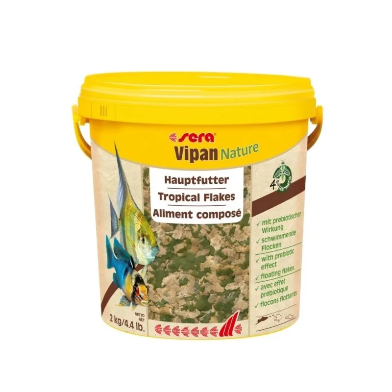Sera pašaras žuvims Vipan Nature, 10 l, 2 kg | AKVANAMAI