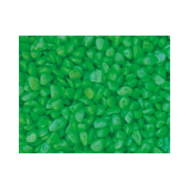 Gruntas akvariumui šviesiai žalias 3-5 mm, 1 kg