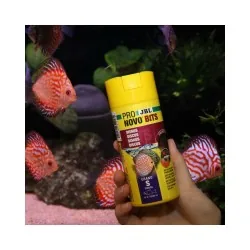 ProNovo Bits Grano S universalus pašaras diskusams ir Pietų Amerikos ciklidams 250 ml (click)