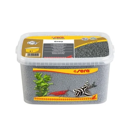 Sera gruntas akvariumui, pilkas, 2-3 mm, 6 l | AKVANAMAI