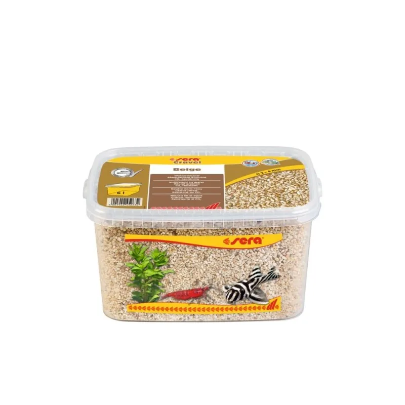 Sera gruntas akvariumui, smėlinis, 2-4 mm, 6 l | AKVANAMAI