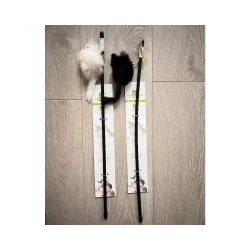 Žaislas katėms meškerė, 49 cm