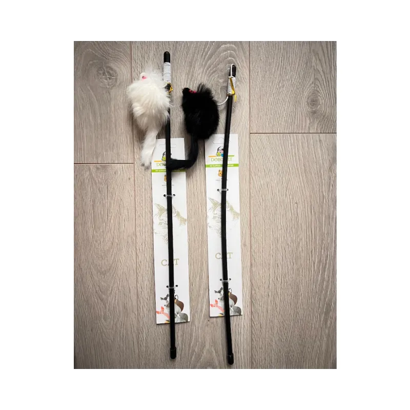 Žaislas katėms meškerė, 49 cm