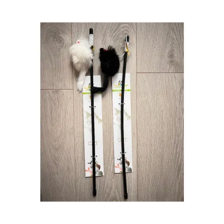 Žaislas katėms meškerė, 49 cm