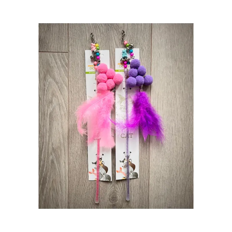 Žaislas katėms meškerė, 31 cm