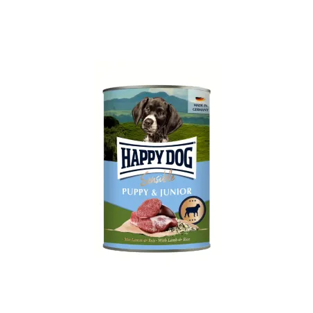 Happy Dog Sensible Puppy Lamm konservai jauniems šuniukams su ėriena, 400 g