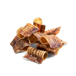 LOKIO Natūralus skanėstas šunims ir katėms galvijų trachėjos, 5-8 cm, 200 g